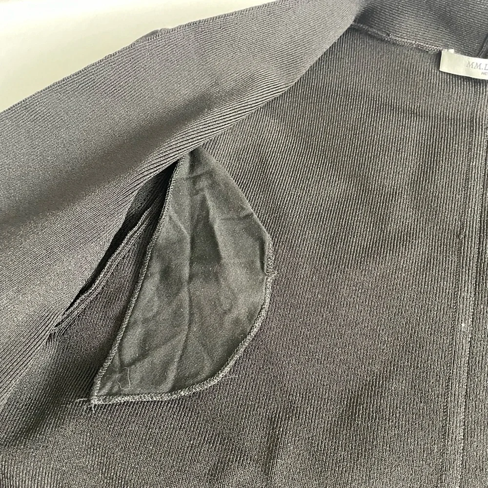 MM Lafleur "Sant Ambroeus" Jardigan Black Cropped Open Front Cardigan Jacket - Picture 12 of 17